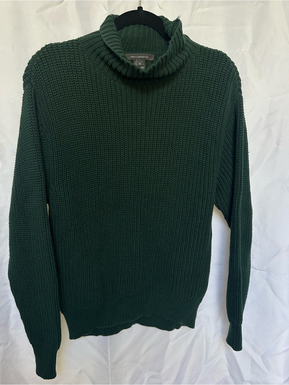 French Connection Forest Green Chunky Turtleneck Sweater